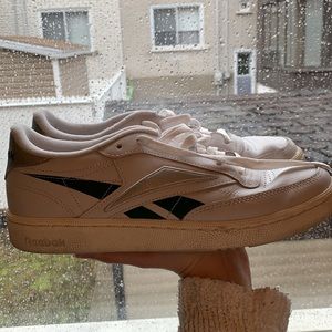 Grey & green sneakers